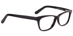Britney Rectangle Purple Tortoise Glasses3