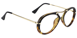 Marks Oval Gold-Tortoise Glasses3