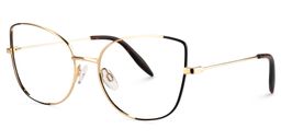 Carlton Cat Eye Gold Glasses3