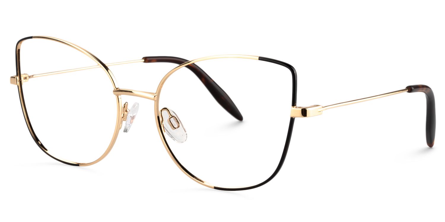 Cat Eye Gold Glasses | Zeelool Glasses3