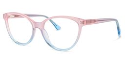 Palos Cateye Pink-Blue Glasses1
