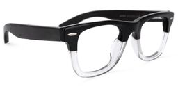 Mullane Square Black-Clear Glasses2