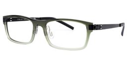 Anastasia Rectangle Dark-Green Glasses3