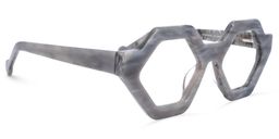 Barreto Geometric Gray Glasses2