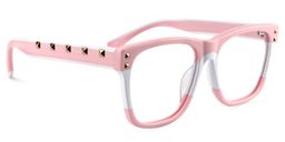 Caryn Square Pink Glasses2
