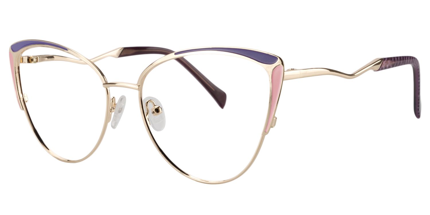 Cat Eye Purple Glasses | Zeelool Glasses2