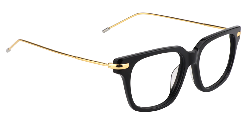 Rectangle Black Glasses | Zeelool Eyeglasses Online3