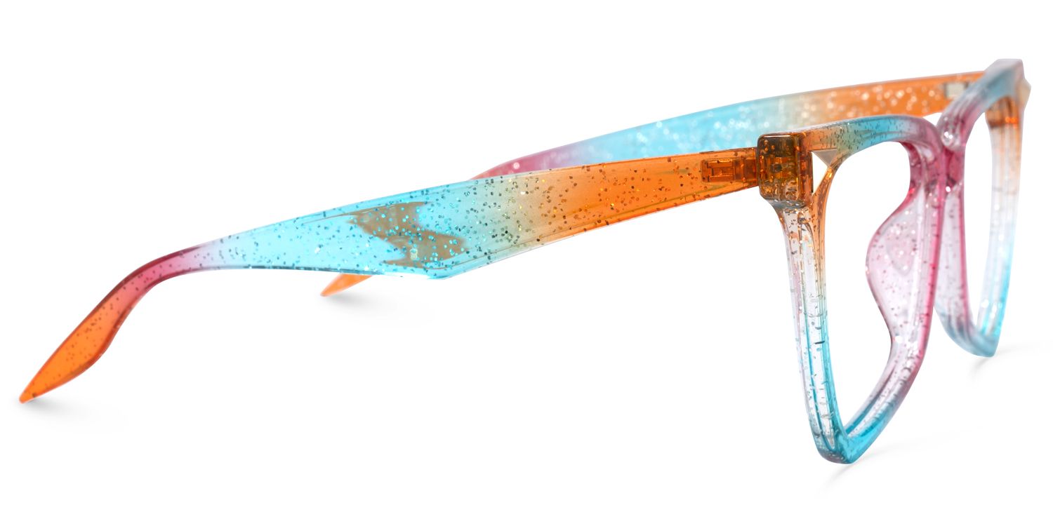 Geometrical Rainbow Eyeglasses | Zeelool Glasses2