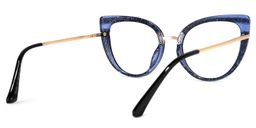 Medinas Cateye Blue Glasses3