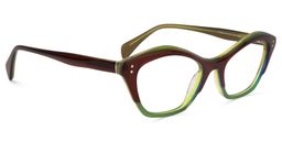 Carter Cat Eye Green Glasses2