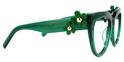 Miguel Cateye Dark-Green Glasses2