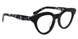 Chadwick Cat Eye Black Glasses2