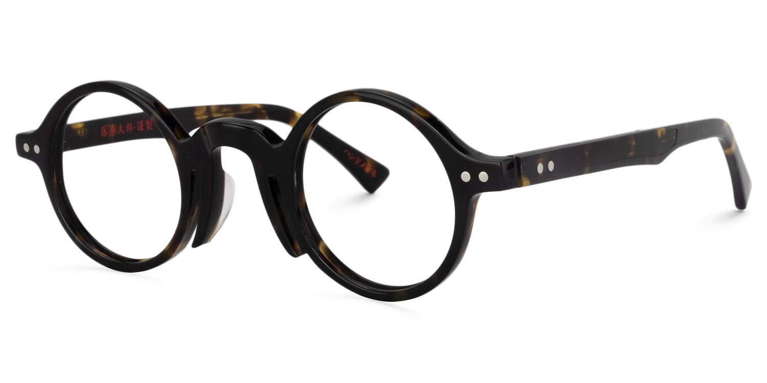 Round Yellow-Tortoise Glasses | Zeelool Glasses2