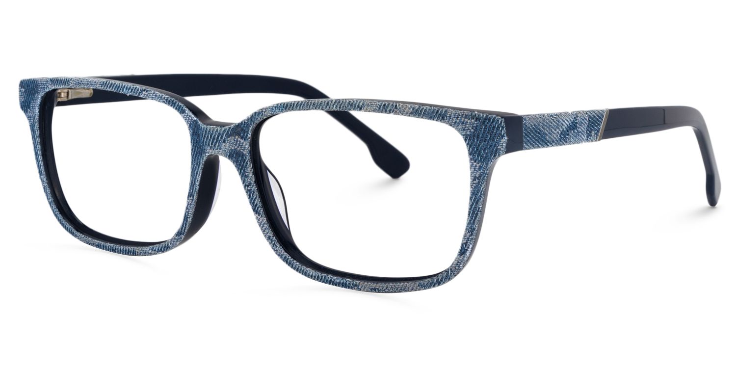 Rectangle Blue Glasses | Zeelool Glasses3