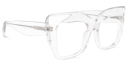 Charmaine Cat Eye Clear Glasses2