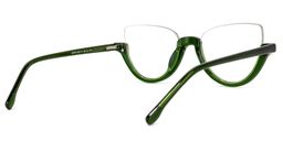 Felicia Cat Eye Green Glasses 3