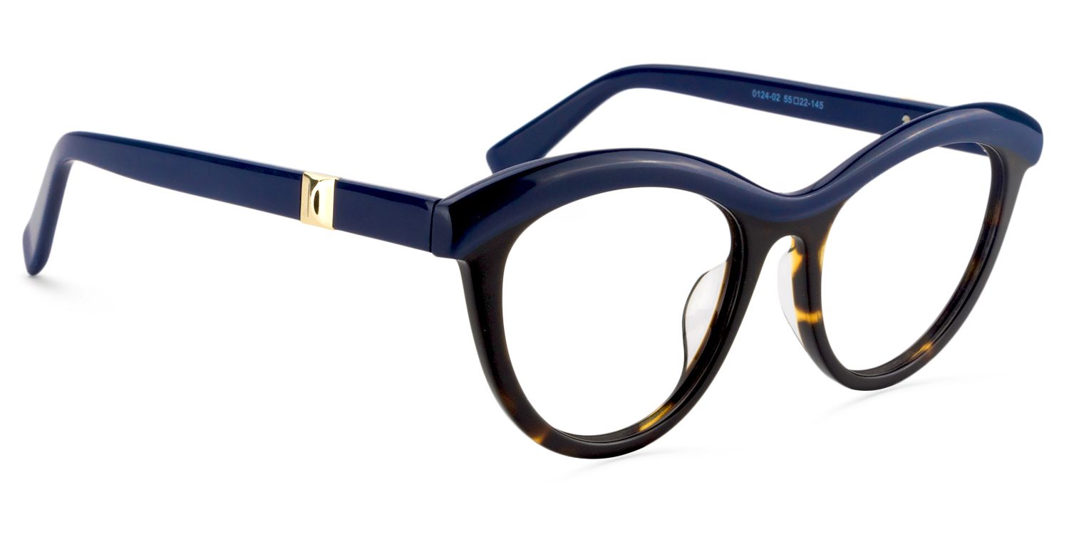 Cat Eye Blue Glasses | Zeelool Glasses3