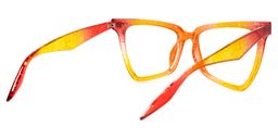 Cicely Geometrical Orange Eyeglasses3
