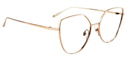 Ariel Cat Eye Gold Glasses3