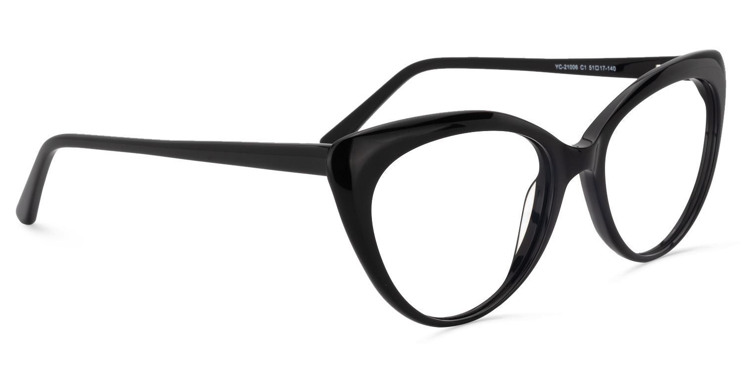 Cat Eye Black Glasses | Zeelool Glasses3