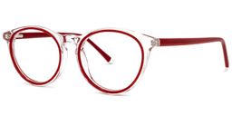 Snacky Round Red Glasses1