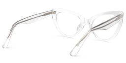 Claudette Cat Eye Clear Glasses4