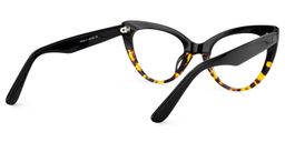 Claudette Cat Eye Yellow Tortoise Glasses4