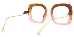 Clarissa Square Earthy Yellow Glasses4