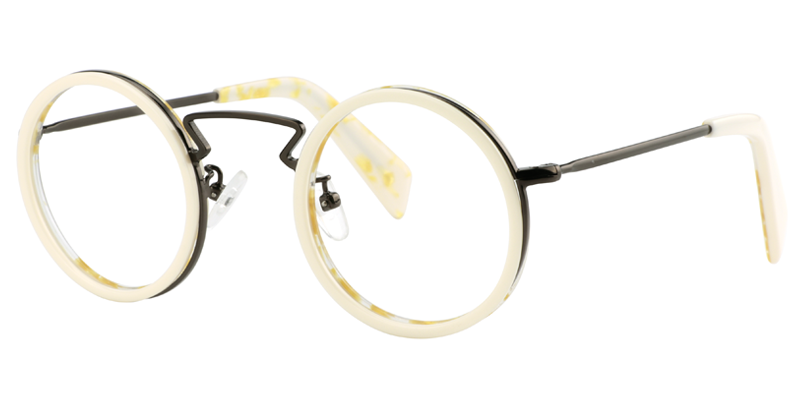 Round Creamy Glasses2