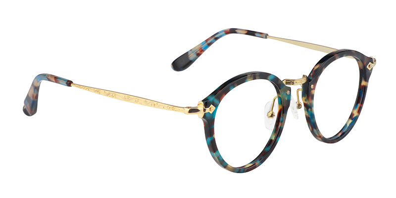 Round Blue-Tortoise Glasses | Zeelool Prescription Glasses3