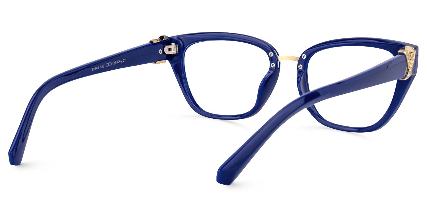 Cateye Blue Glasses | Zeelool Glasses4