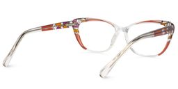 Dagmar Cat Eye Clear Glasses4