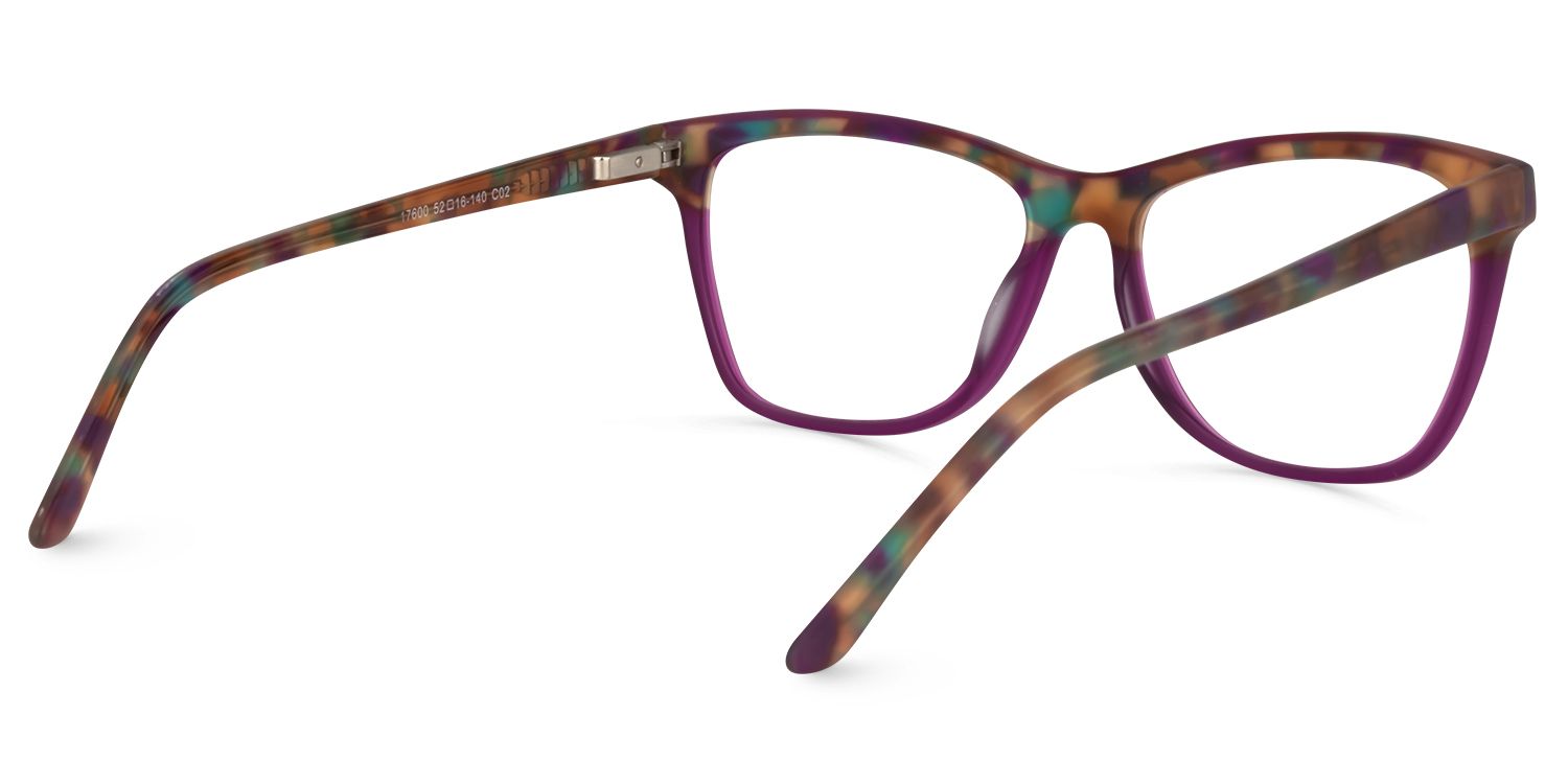 Square Purple Glasses | Zeelool Glasses4