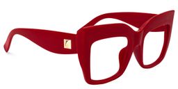 Alberta Cat Eye Red Glasses2