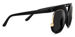 Darice Round Black Sunglasses2