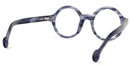 Faithe Round Blue-Gray Glasses4