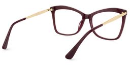 Isaebella Butterfly Dark-Red Glasses4