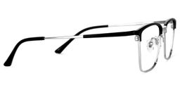 Suella Square Black-Silver Glasses2