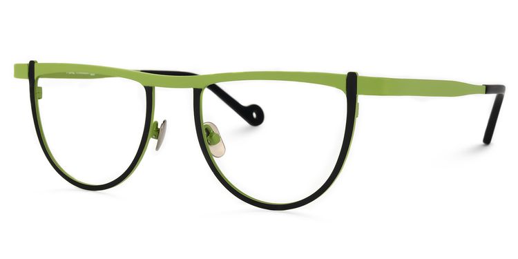 Chidera Geometric Green Glasses