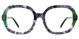 Raquell Square Purple-Floral Glasses0