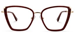 Nilsa Cateye Red Glasses0