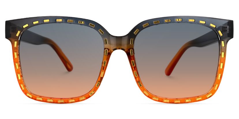 Amador Square Orange Sunglasses