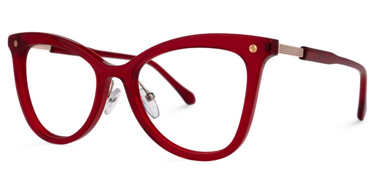 Sonya Cateye Red Glasses