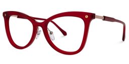Sonya Cateye Red Glasses1