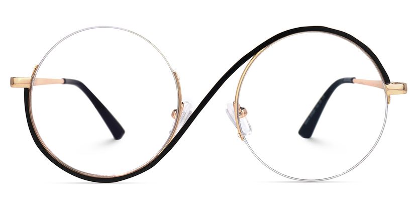 Flozif Black Round Glasses