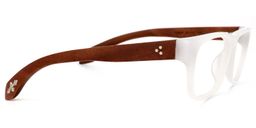 Leshon Rectangle White Glasses2