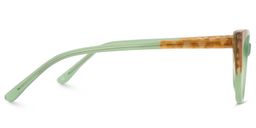 Eddie Cateye Light-Green Glasses3