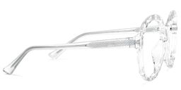 Lila Round Clear Glasses3