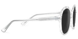 Lila Round Clear Sunglasses3