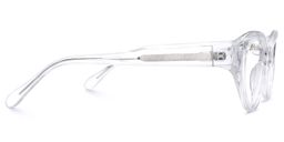 Farrah Oval Clear Glasses3